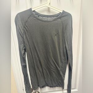 Gray Long Sleeve Top